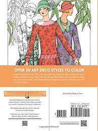 So unbelievably stunning and amazing too colour. Creative Haven Art Deco Fashions Coloring Book Creative Haven Coloring Books Ming Ju Sun Amazon De Bucher