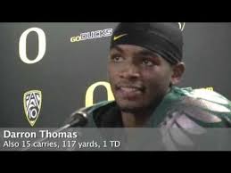 Oregon Ducks LaMichael James and Darron Thomas talk about their win against  Stanford