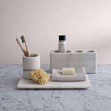 Master bath wall tile material: John Lewis Partners White Marble Bathroom Accessories Tray Marble Bathroom Accessories Marble Bathroom White Marble Bathrooms