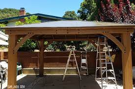If only you had some free gazebo plans that were easy and came with good instruction as well. Build A Diy Patio Gazebo From A Kit And Save Big Money Girl Just Diy