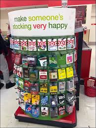 Mall kiosk that buys gift cards. Evergreen Gift Card Rack For Christmas Fixtures Close Up Gift Card Store Gift Cards Gifts