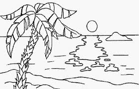 Gambar mewarnai anak kelas 3 sd mewarnai p. 30 Download Sketsa Gambar Pemandangan Untuk Belajar Mewarnai Paud Tk Sd Kanalmu