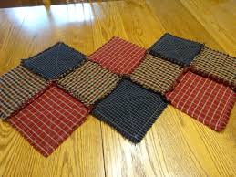 Country Table Runner Rustic Table Runner Rag Quilt Table Runner Center Piece Table Runner Rag Table Ru Rustic Table Runners Rag Quilt Country Table Runner
