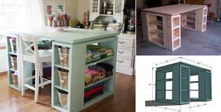 Wonderful Diy Perfect Craft Table Wonderfuldiy Craft Table Craft Supply Storage Craft Table Diy