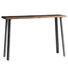 The wall shelving will help ′′ clean up ′′ in the kitchen, save space and add style to the interior of the apartment. The Loft Range Console Table Insideout Living