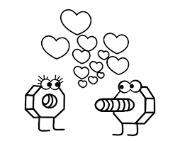 Compártelo con tus niños y con tus amigos Dibujo De Tornillo Enamorado Para Colorear Tarjetas Divertidas De Amor Amor Para Dibujar Tutorial De Dibujos Animados