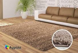 Ayyildiz Dream Shaggy Hali 100 Pp 50mm 2600gr Kahverengi 4000mocca Flowers Decor Shag Rug