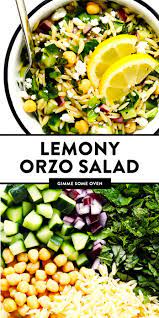 Herb Lovers Lemony Orzo Salad Gimme Some Oven Recipe Orzo Salad Orzo Salad Recipes Orzo Pasta Salad