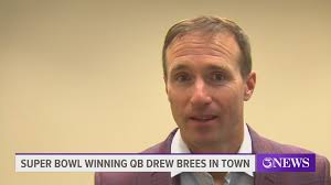 Drew Brees in town speaking for Christus Spohn fundraiser