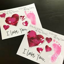 Valentine Footprint Craft For Early Learners Christi Fultz Easy Valentine Crafts Toddler Valentine Crafts Valentine Crafts