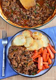 Low Syn Mustard Beef And Mushrooms Gluten Free Dairy Free Paleo Whole30 Slimming World And We Beef With Mushroom Minced Beef Recipes Mince Recipes Dinner