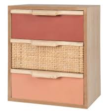 Découvrez les produits de la marque maisons du mond. Kleinmobel Mit 3 Schubladen Rosa Azuki Maisons Du Monde