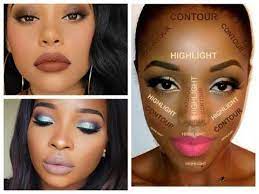 Best Makeup Looks For Black Women Dark Skin Contouring And Highlighting Tutorial Youtube Dark Skin Makeup Skin Makeup Contour For Dark Skin