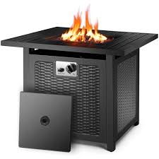 99 list list price $284.99 $ 284. Redux Air 28 5 Propane Gas Fire Pit Table 50 000 Btu Square Fire Bowl Outdoor Fireplace With Auto Ignition For Garden Patio Courtyard Walmart Com Walmart Com
