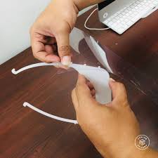 Moveable visor (up and down). How To Fabricate Face Shields A Fablab Guide University Of The Philippines Cebu