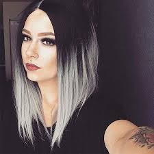 Black And Silver Ombre 