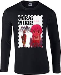 Burai Outlet The Future Diary (Mirai Nikki) Anime Unisex Long Sleeve Shirt  | Amazon.com