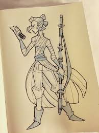 Chanarts Star Wars Art Star Wars Drawings Rey Star Wars