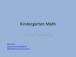 Kindergarten Math Common Core Pacing Resources Common Core Standards Ppt Download