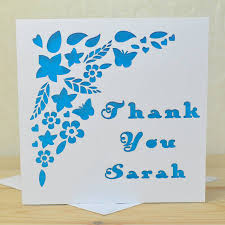 Are you searching for paper cutting png images or vector? Personalised Laser Cut Thank You Card By Sweet Pea Design Notonthehighstreet Com