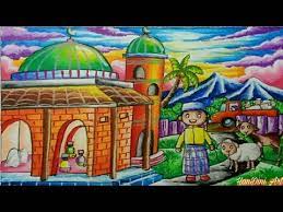 Gambar kartun idul adha 2020 di 2020 gambar kartun gambar kartun. Cara Menggambar Tema Hari Raya Idul Adha Youtube