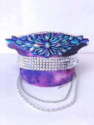 Purple Daze Hat Premade Ready To Ship Within 48 Hours Lights Can Be Added Message Prior To Purchasing See The L Rave Hats Music Festival Outfits Festival Diy