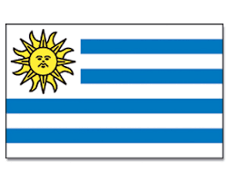 It has a field of nine equal horizontal stripes alternating white and. Flag Uruguay Animated Flag Gif