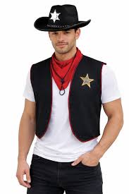 Adults Sheriff Wild West Cowboy Cowgirl Law Maker Fancy Dress Costume - Dragons Den Fancy Dress Limited