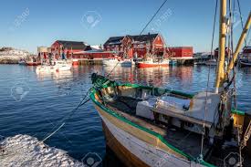 #500px #henningsvær #lofoten #norway #winter #snow #sunrise #clouds #colors #ocean #sea #morning #landscape #clif. Harbor With Boats At Henningsvaer Village On The Lofoten Islands Stock Photo Picture And Royalty Free Image Image 125925616