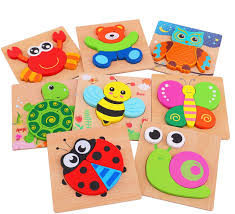 Wooden puzzles for toddlers remains an effective entertainment tool for the young ones in spite of the digital dominance in today's world. Amazon Com Aolige 8pcs Wooden Jigsaw Puzzles Animal Educational Toys For Toddlers Kids Pegged Puzzles 1 2 3 Years Old Toys Games