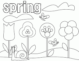 The best spring coloring pages to print and color at home! Preschool Spring Coloring Pages Coloring Home