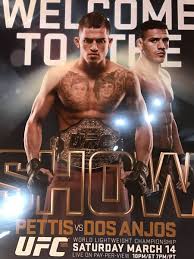 After hosting a ppv event at the venue and some others at hsbc arena. Ufc 185 Poster Pettis Vs Dos Anjos Ppv