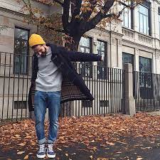 Giotto Calendoli Looking Stylish In Vans Sk8 Hi S Men S Fashion Winter Hipster Mens Fashion Mens Winter Fashion Vans Outfit Men