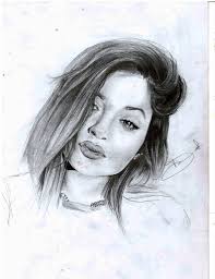 Pencil sketch of my granddaughter and one of her friends, “Don't worry…..” 