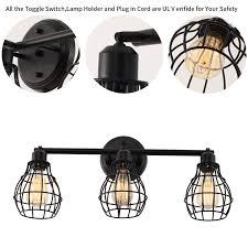 Many options allow you to set the color temperature or dim the light. Bathroom Vanity Lights Industrial Wall Sconces Rustic Light Fixture Light Lamp 3 Light Metal Wire Cage Design Wall Lights Vanity Lights