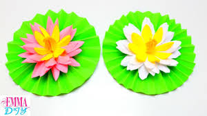Maybe you would like to learn more about one of these? Diy Paper Lotus Flower Paper Flowers Craft Ideas Emma Diy 32 Youtube