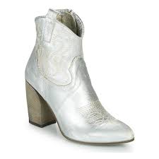 Les caractéristiques de bottines femme à clous argentés : Mimmu Joayli Argente Livraison Gratuite Spartoo Chaussures Bottine Femme 179 40