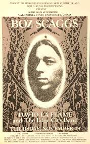 Boz Scaggs Poster David LaFlamme Original Carson-Morris CSU Chico 1971 MINT  COA