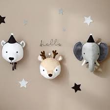 28 Brilliant Playroom Decor Ideas Momooze Com Nursery Animal Heads Hanging Wall Decor Animal Wall Decor
