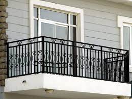 Sementara pagar kaca beranda stainless steel pagar balkon teras. Balkon Pagar Stainless