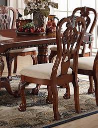Many online customizations are available. Set Of 2 Cherry Dining Chairs In Upholstered With A Cream Seat Cushion Side Chairs Dining Dining Chairs Scandinavian Dining Chairs