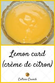 Lemon Curd La Recette Facile Recette Facile Recette Creme Citron Recette