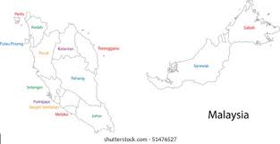 Together with sarawak to the southwest, the two states form the malaysian portion of borneo. Suchen Sie Nach Outline Malaysia Map States Stockbildern In Hd Und Millionen Weiteren Lizenzfreien Stockfotos Illustrationen Und Vektorgrafiken In Der Shutterstock Kollektion Jeden Tag Werden Tausende Neue Hochwertige Bilder Hinzugefugt