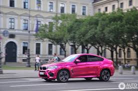Pink Bmw X6 M Goes For A Stroll In Munich Pink Bmw Bmw X6 Bmw