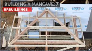 This will enable you to place the ceiling joists alongside the common and hip jack rafters. Building A Mancave 7 Framing A Hipped Porch Youtube