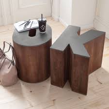 Alles O K Design Beistelltisch Hocker Mit Blickfang Garantie Tisch Hocker