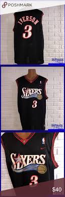 Browse and download hd jersey png images with transparent background for free. Nike Iverson 3 Sixers Jersey Size 48 Vintage Nike Nike Nike Shirts