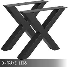Vevor Set Of 2 Table Legs 28 X 30 X 3 1 Inch Dining Table Legs X Frame Black Color Metal Table Legs Country Styl In 2020 Metal Table Legs Metal Table Dining Table Legs