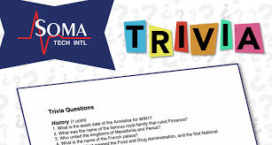 By amanda macmillan superstitious or no. Soma Tech Intl Trivia Event Trivia Questions And Answers