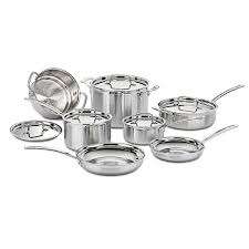 Shop cuisinart at the amazon cookware store. Cuisinart Multiclad Pro Tri Ply Stainless 12pc Cookware Set